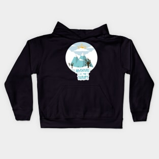 Adventure is my therapy Adventure Explore the world travel lover summer spring Kids Hoodie